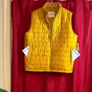 Sonoma Bright Yellow Quilted Puffer Vest